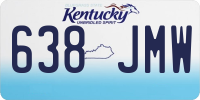 KY license plate 638JMW