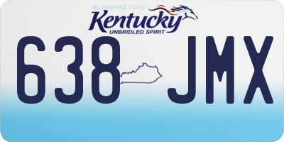 KY license plate 638JMX