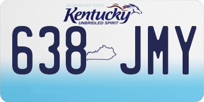 KY license plate 638JMY