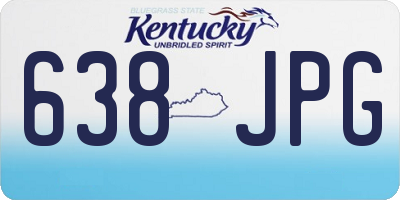 KY license plate 638JPG