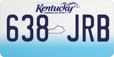 KY license plate 638JRB