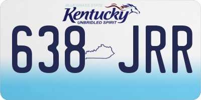 KY license plate 638JRR