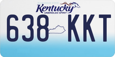 KY license plate 638KKT