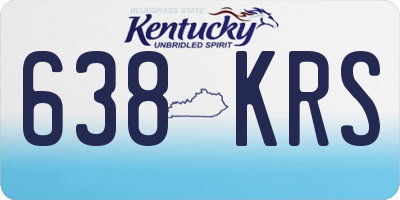 KY license plate 638KRS