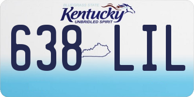 KY license plate 638LIL