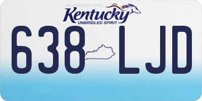 KY license plate 638LJD