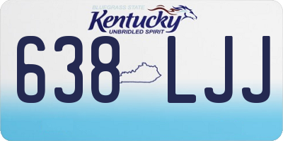 KY license plate 638LJJ