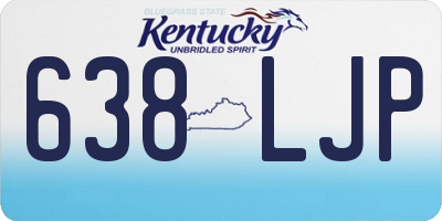 KY license plate 638LJP