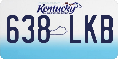 KY license plate 638LKB