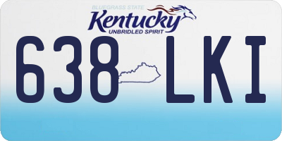 KY license plate 638LKI