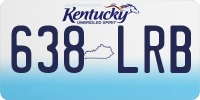 KY license plate 638LRB