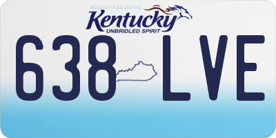 KY license plate 638LVE