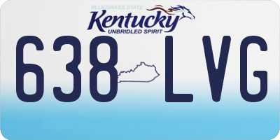 KY license plate 638LVG