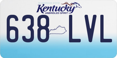 KY license plate 638LVL