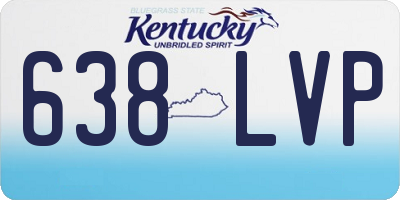 KY license plate 638LVP