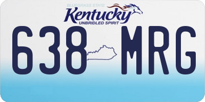 KY license plate 638MRG