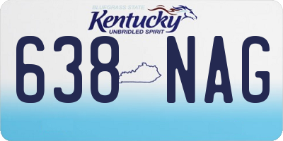 KY license plate 638NAG