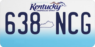 KY license plate 638NCG