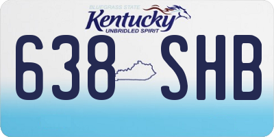 KY license plate 638SHB