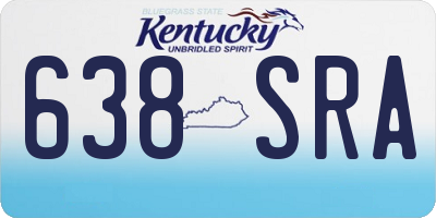KY license plate 638SRA