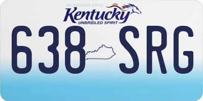 KY license plate 638SRG
