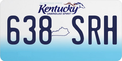 KY license plate 638SRH