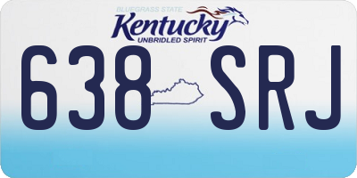 KY license plate 638SRJ