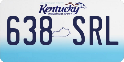 KY license plate 638SRL