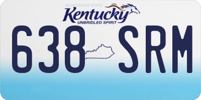 KY license plate 638SRM