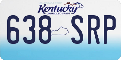 KY license plate 638SRP