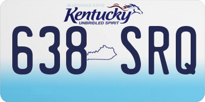 KY license plate 638SRQ