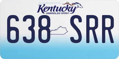 KY license plate 638SRR