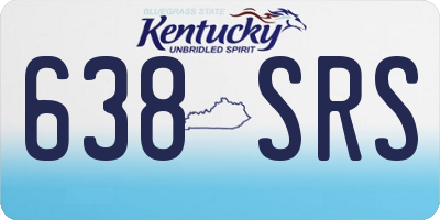 KY license plate 638SRS