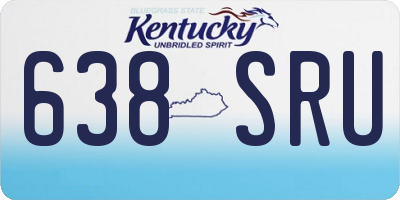 KY license plate 638SRU