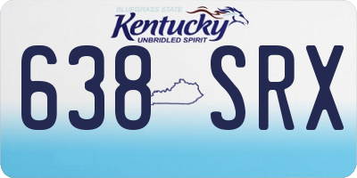 KY license plate 638SRX