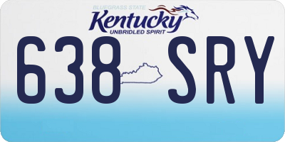 KY license plate 638SRY