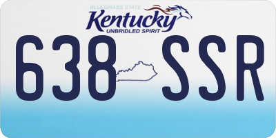 KY license plate 638SSR
