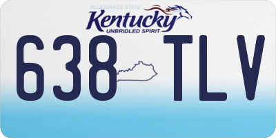 KY license plate 638TLV