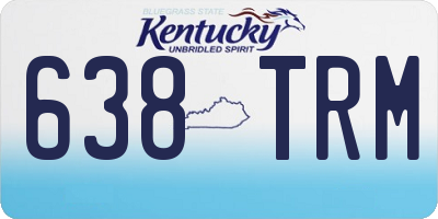 KY license plate 638TRM