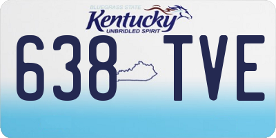 KY license plate 638TVE