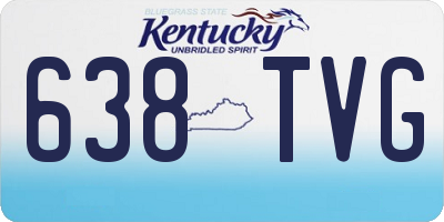 KY license plate 638TVG