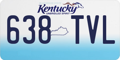 KY license plate 638TVL