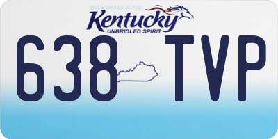 KY license plate 638TVP