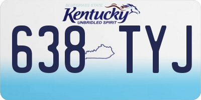 KY license plate 638TYJ