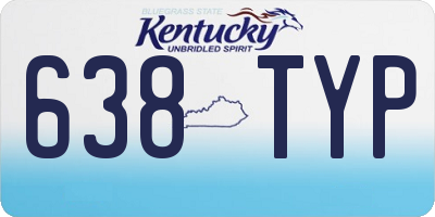 KY license plate 638TYP