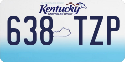 KY license plate 638TZP