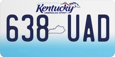 KY license plate 638UAD