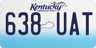 KY license plate 638UAT