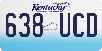 KY license plate 638UCD