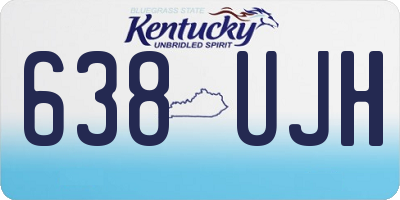 KY license plate 638UJH